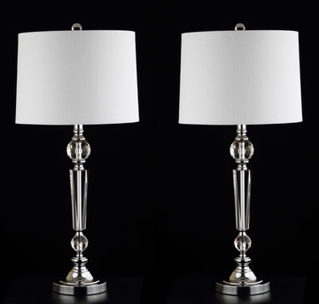 Emma 29.5" Crystal LED Table Lamp - JONATHAN Y